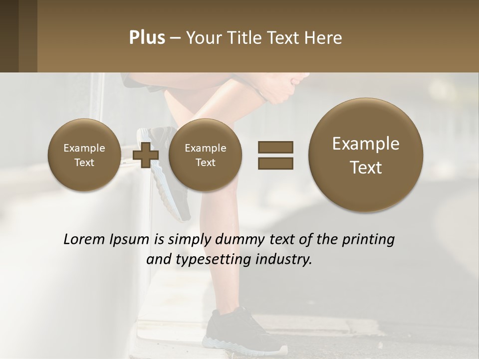 A Person Sitting On A Wall With Their Legs Crossed PowerPoint Template