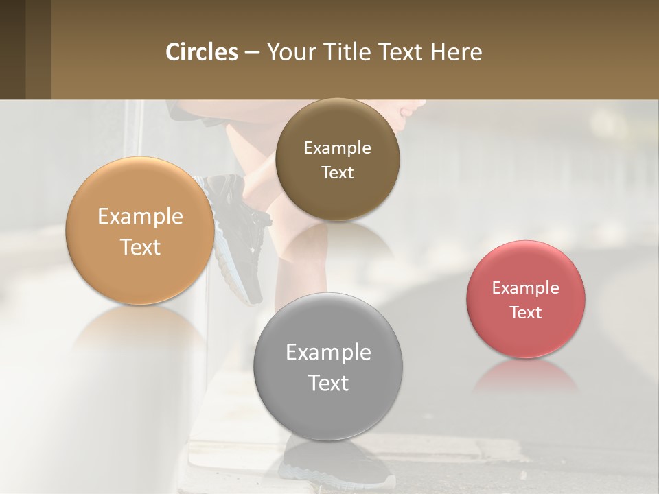 A Person Sitting On A Wall With Their Legs Crossed PowerPoint Template