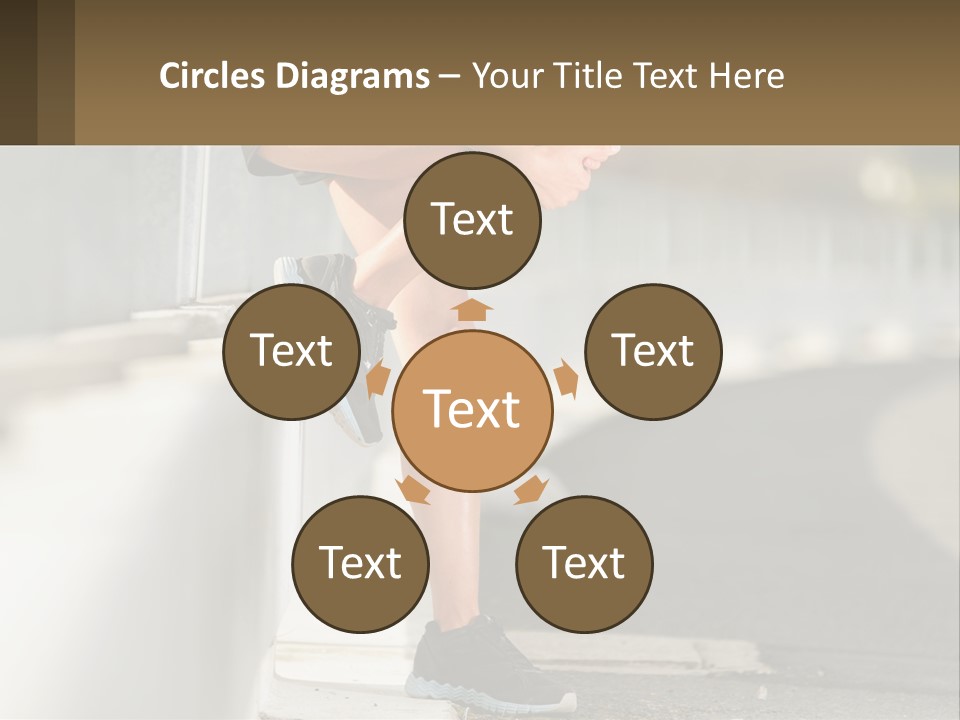 A Person Sitting On A Wall With Their Legs Crossed PowerPoint Template