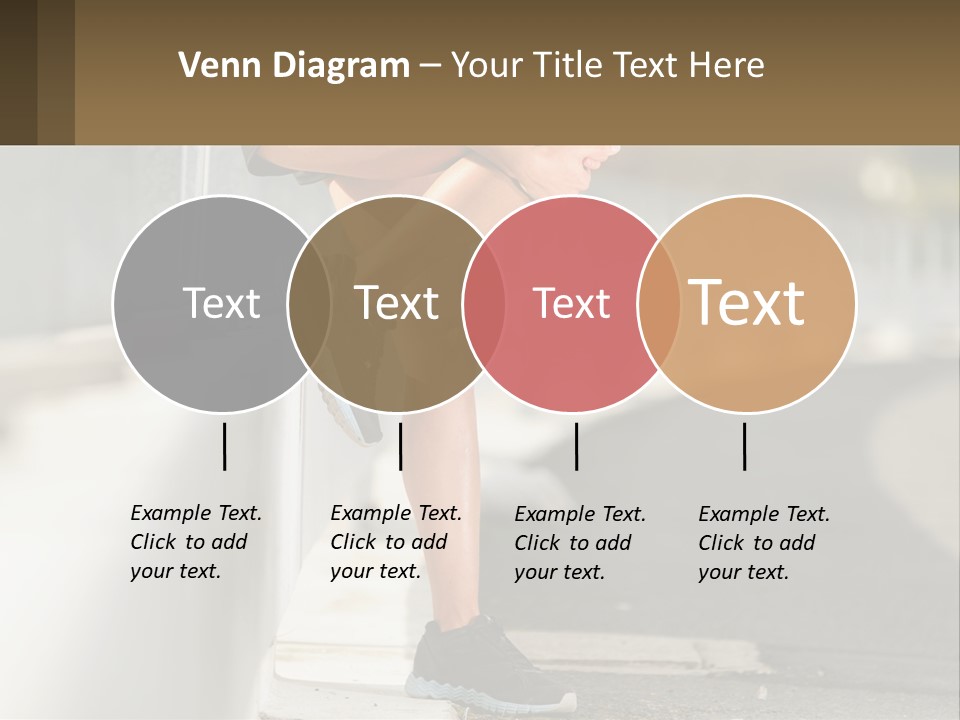 A Person Sitting On A Wall With Their Legs Crossed PowerPoint Template