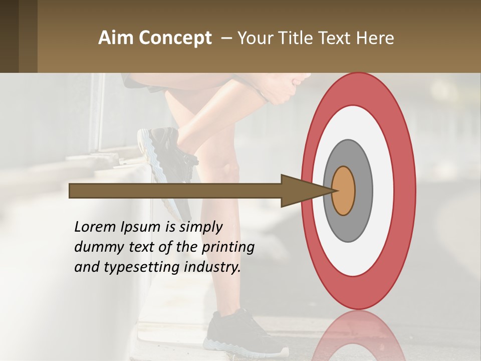 A Person Sitting On A Wall With Their Legs Crossed PowerPoint Template