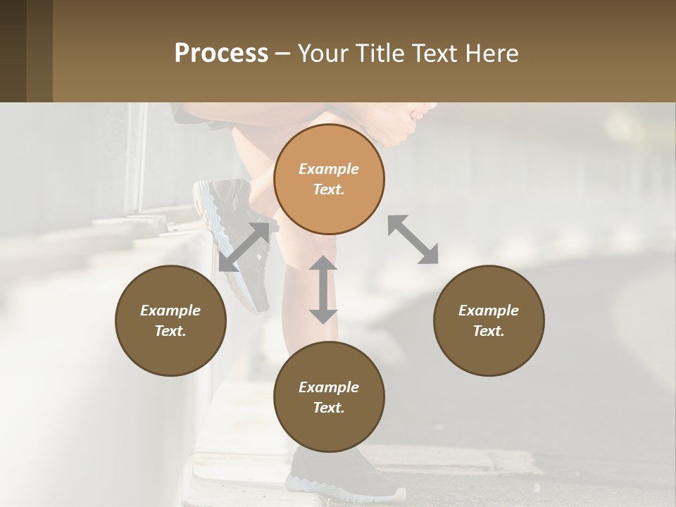 A Person Sitting On A Wall With Their Legs Crossed PowerPoint Template
