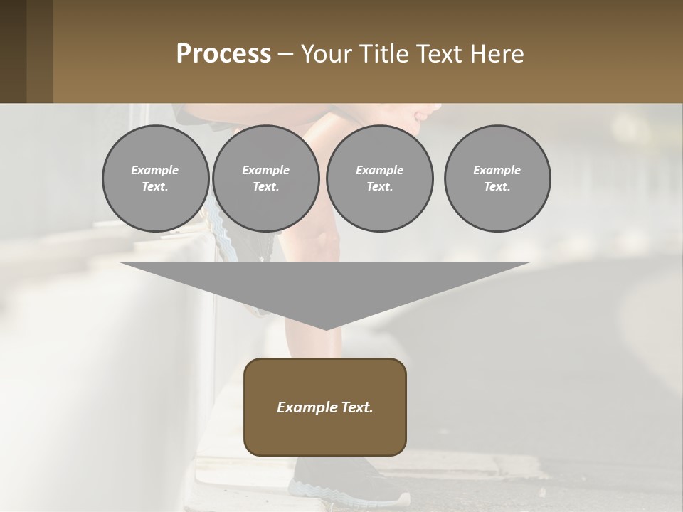 A Person Sitting On A Wall With Their Legs Crossed PowerPoint Template