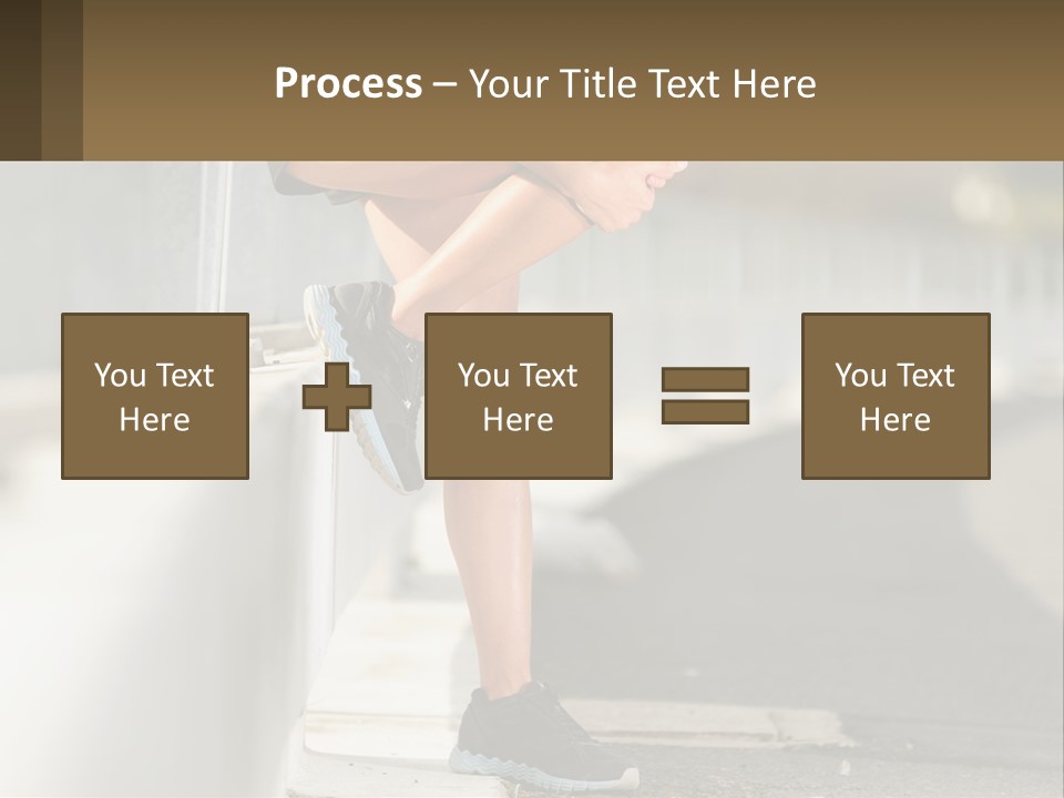 A Person Sitting On A Wall With Their Legs Crossed PowerPoint Template
