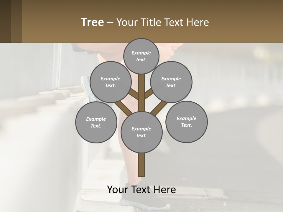 A Person Sitting On A Wall With Their Legs Crossed PowerPoint Template