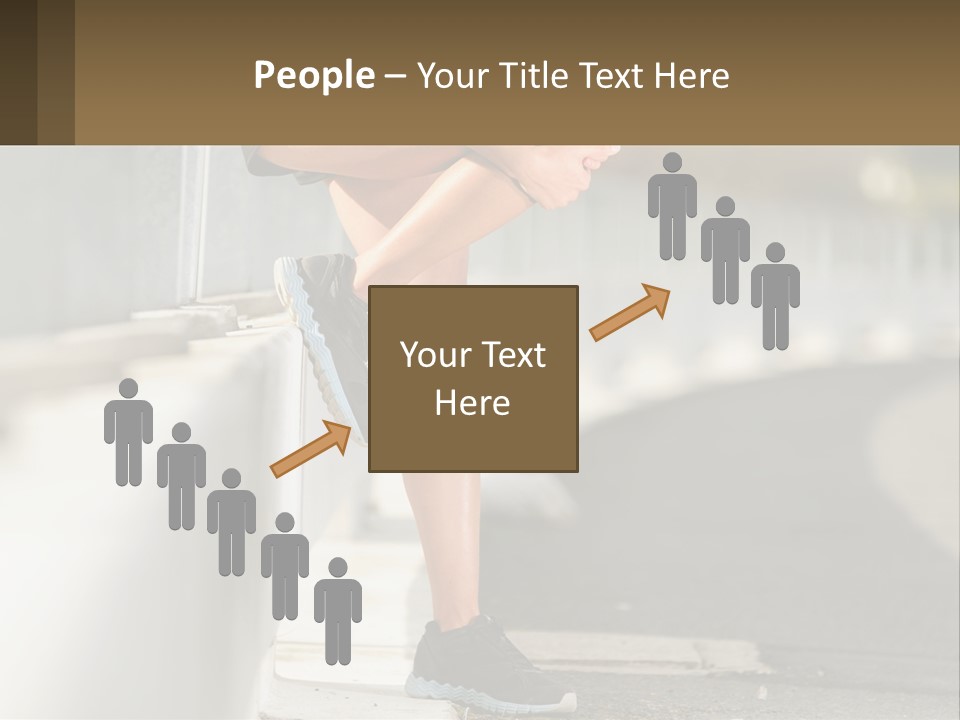 A Person Sitting On A Wall With Their Legs Crossed PowerPoint Template