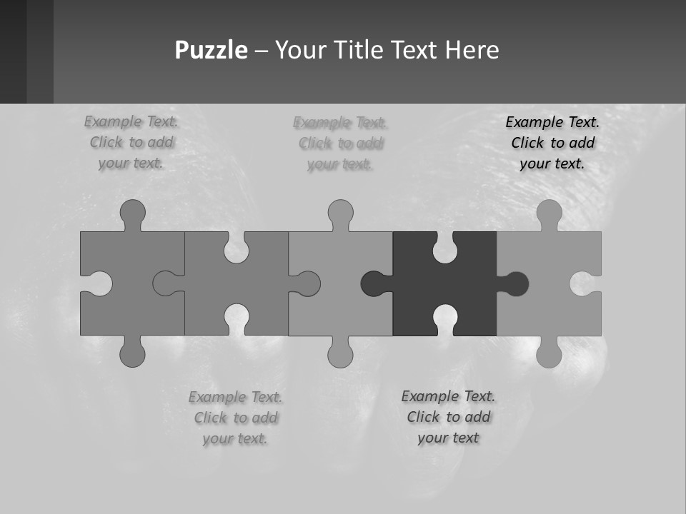 A Black And White Photo Of Two Hands Holding Something PowerPoint Template