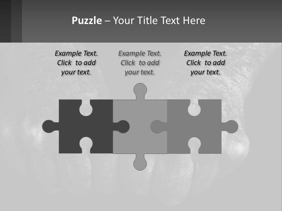 A Black And White Photo Of Two Hands Holding Something PowerPoint Template