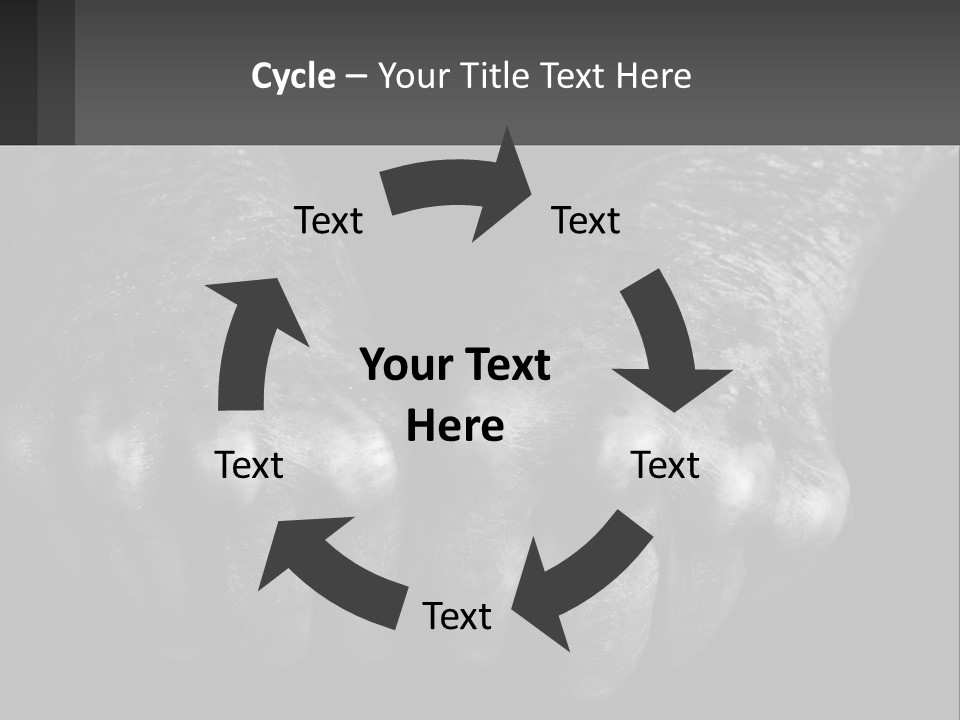 A Black And White Photo Of Two Hands Holding Something PowerPoint Template