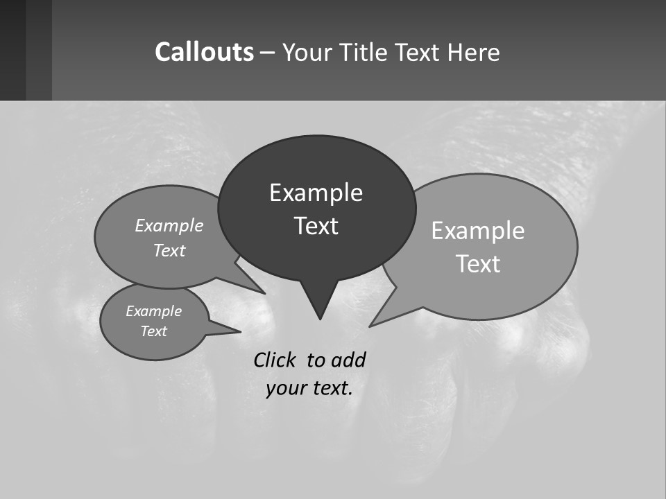 A Black And White Photo Of Two Hands Holding Something PowerPoint Template