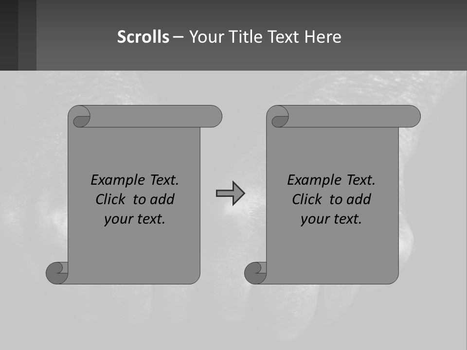 A Black And White Photo Of Two Hands Holding Something PowerPoint Template
