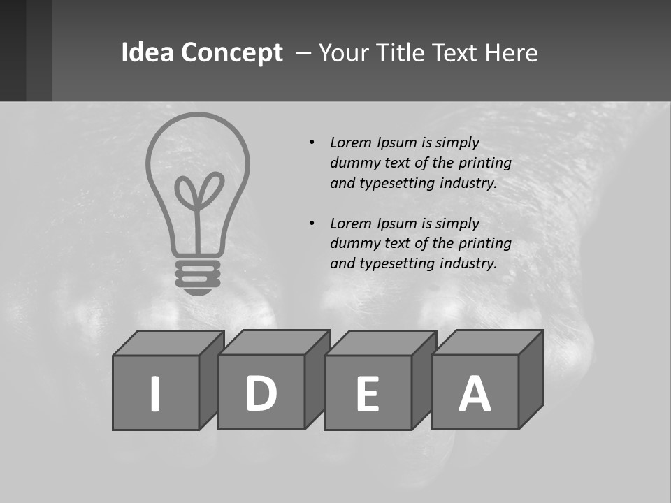 A Black And White Photo Of Two Hands Holding Something PowerPoint Template