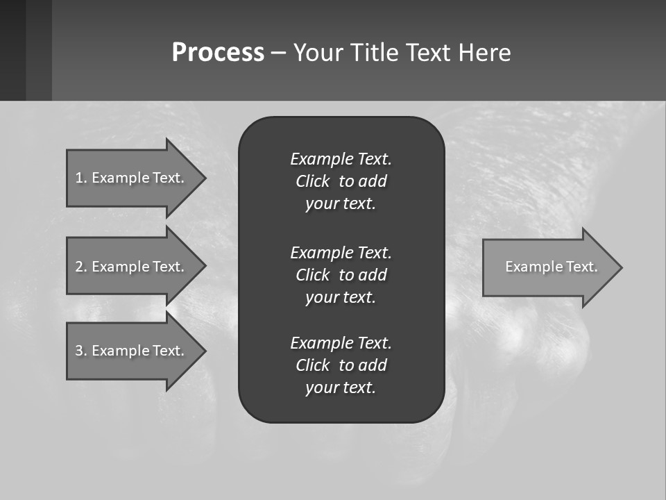 A Black And White Photo Of Two Hands Holding Something PowerPoint Template