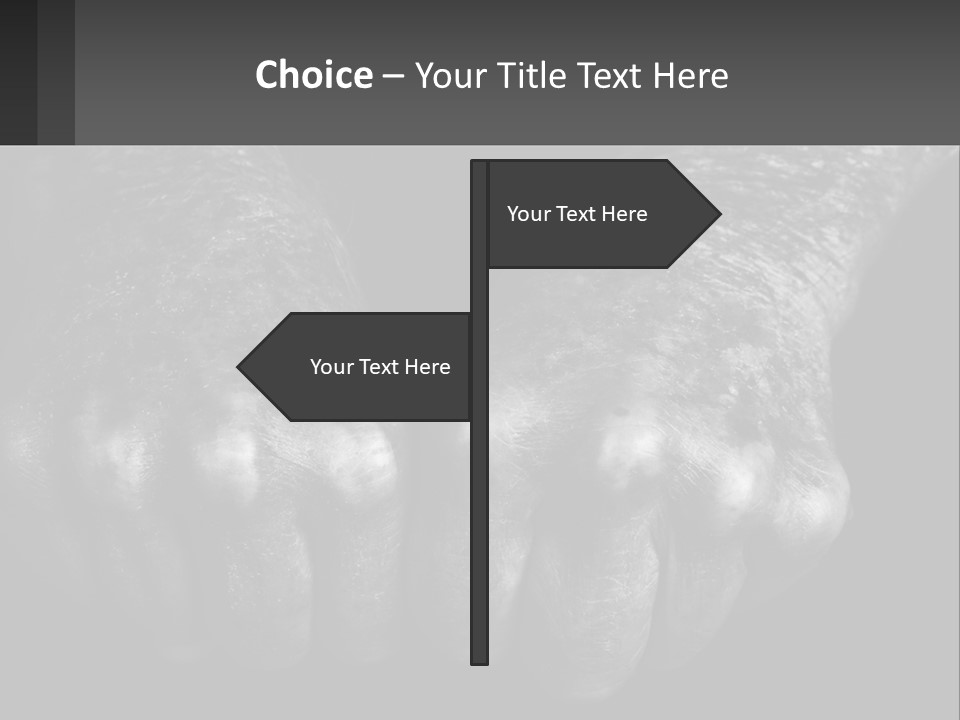 A Black And White Photo Of Two Hands Holding Something PowerPoint Template