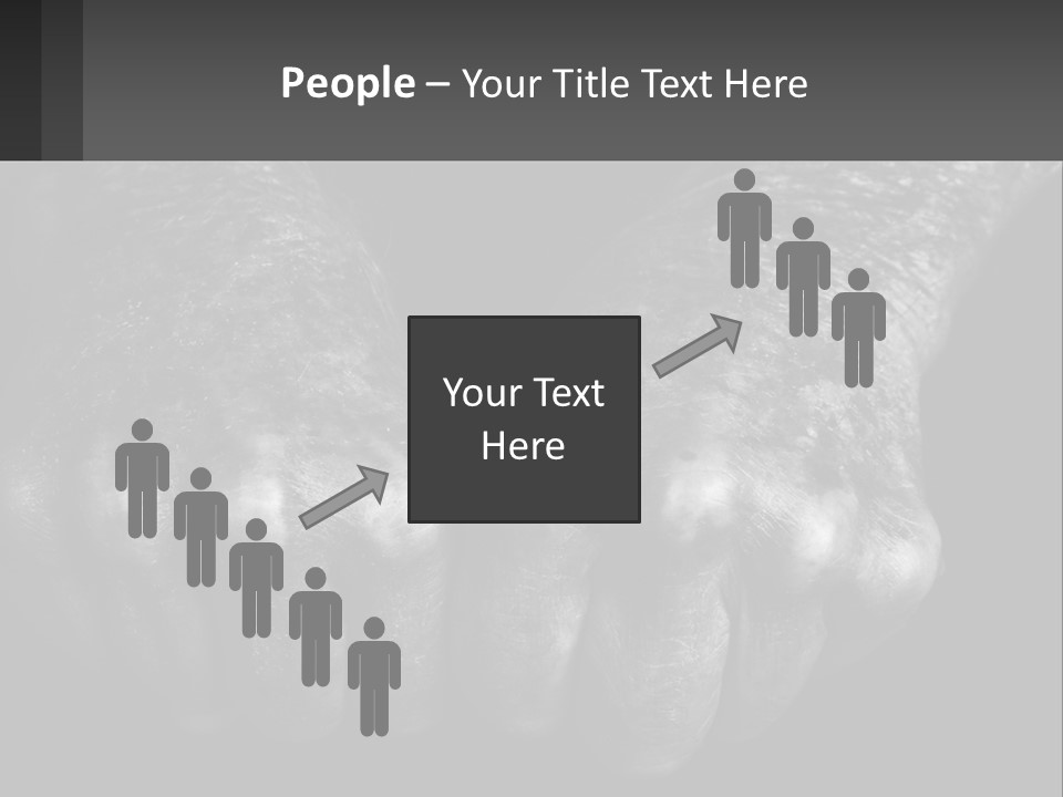 A Black And White Photo Of Two Hands Holding Something PowerPoint Template