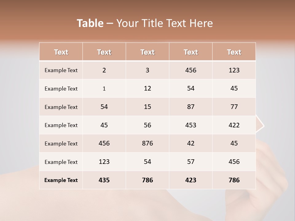 A Woman Holding Up A Picture Of Her Skin PowerPoint Template