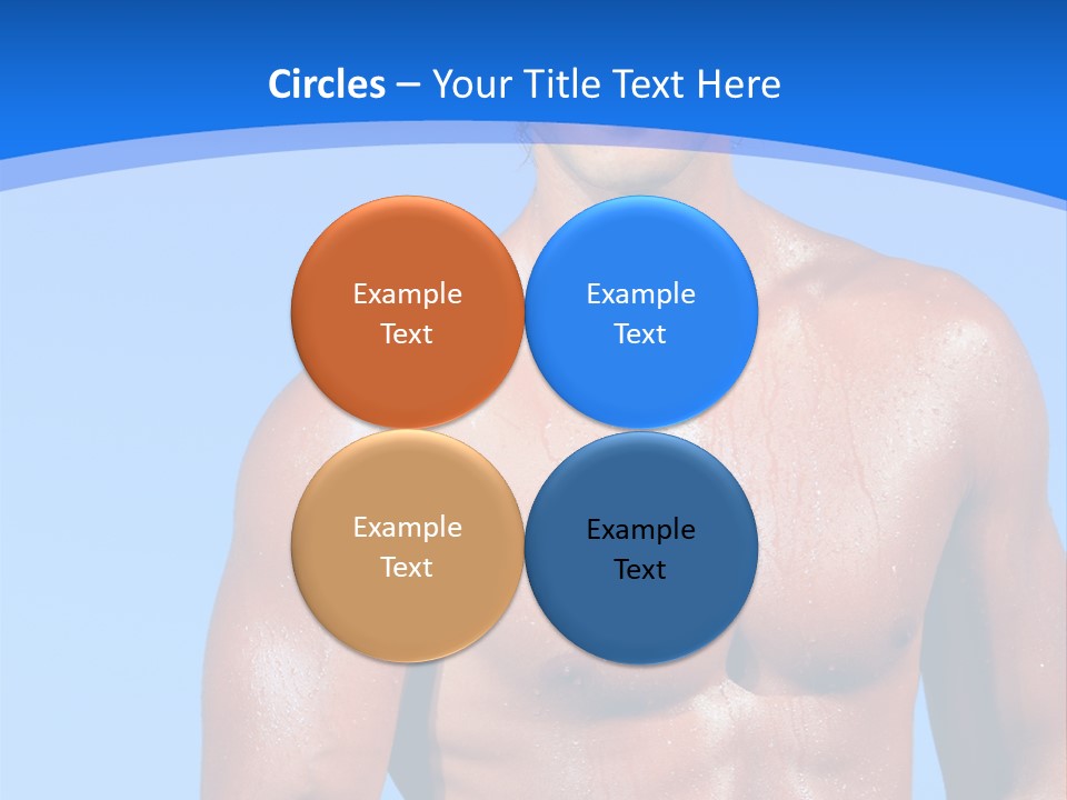 A Man With No Shirt Standing In Front Of The Ocean PowerPoint Template