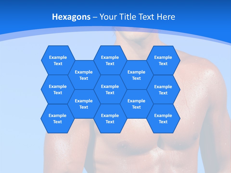 A Man With No Shirt Standing In Front Of The Ocean PowerPoint Template