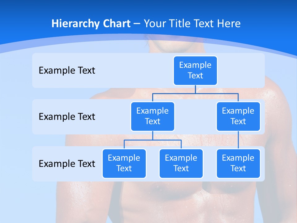 A Man With No Shirt Standing In Front Of The Ocean PowerPoint Template