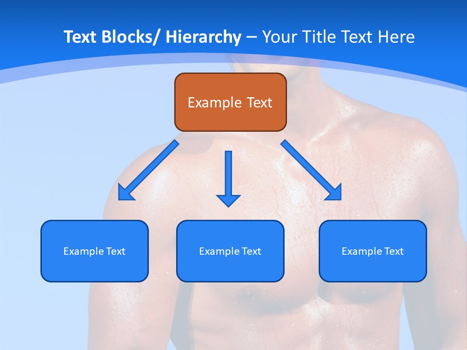 A Man With No Shirt Standing In Front Of The Ocean PowerPoint Template