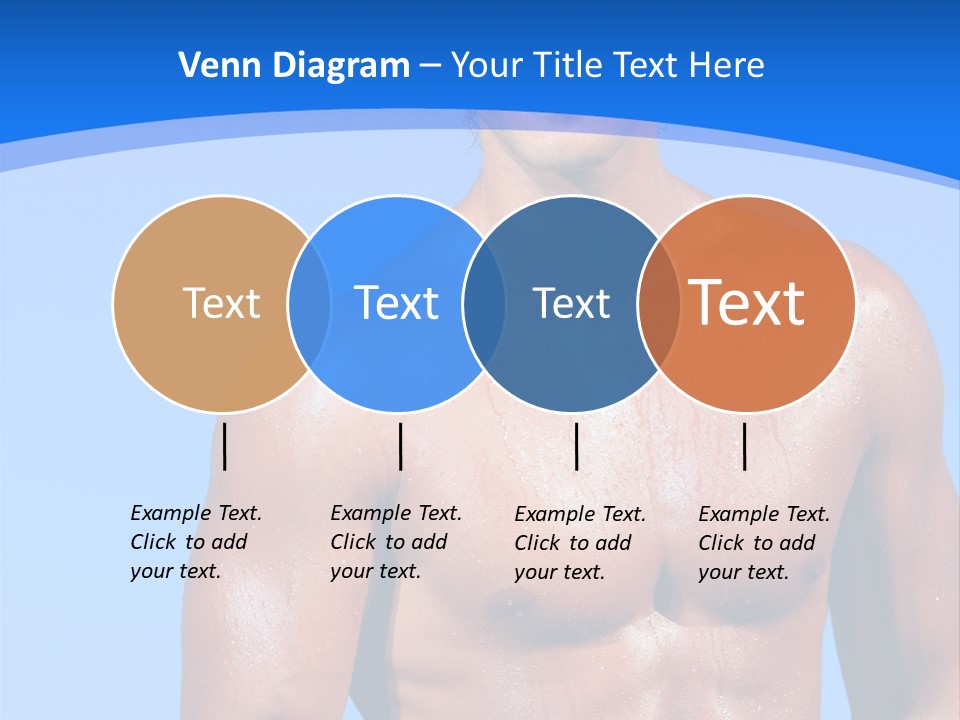 A Man With No Shirt Standing In Front Of The Ocean PowerPoint Template