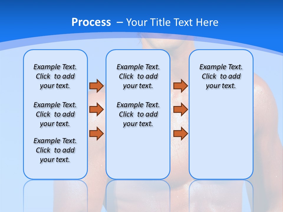 A Man With No Shirt Standing In Front Of The Ocean PowerPoint Template