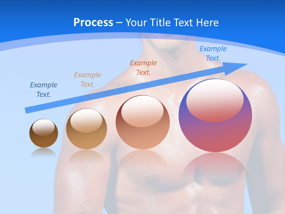 A Man With No Shirt Standing In Front Of The Ocean PowerPoint Template