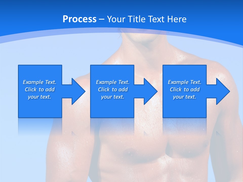 A Man With No Shirt Standing In Front Of The Ocean PowerPoint Template