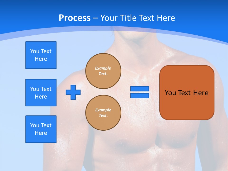 A Man With No Shirt Standing In Front Of The Ocean PowerPoint Template