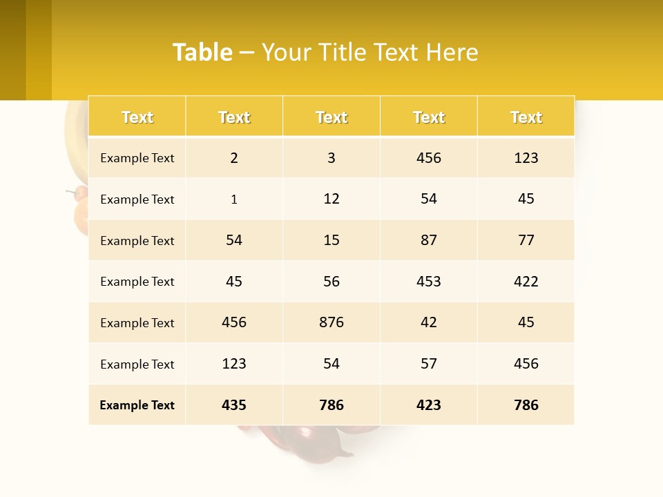 A Heart Shaped Arrangement Of Fruits And Vegetables PowerPoint Template