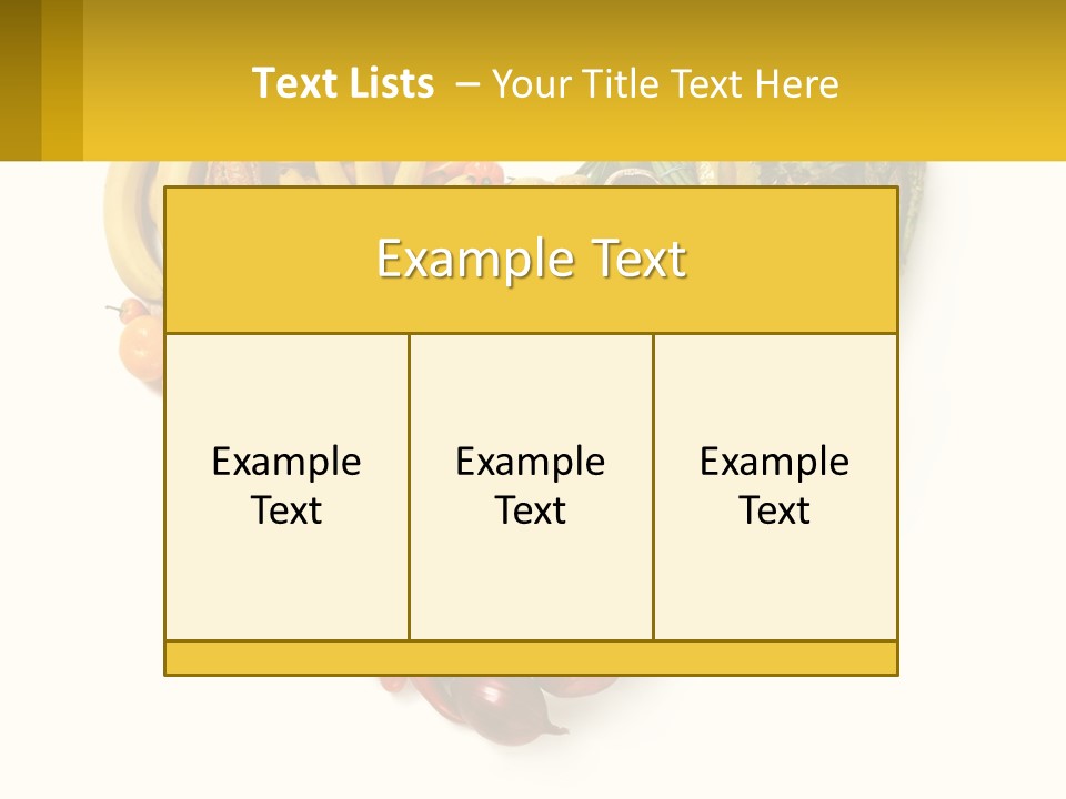 A Heart Shaped Arrangement Of Fruits And Vegetables PowerPoint Template