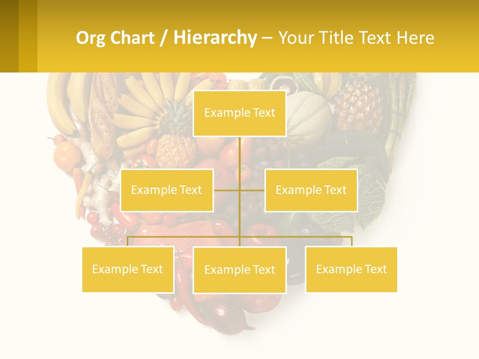 A Heart Shaped Arrangement Of Fruits And Vegetables PowerPoint Template