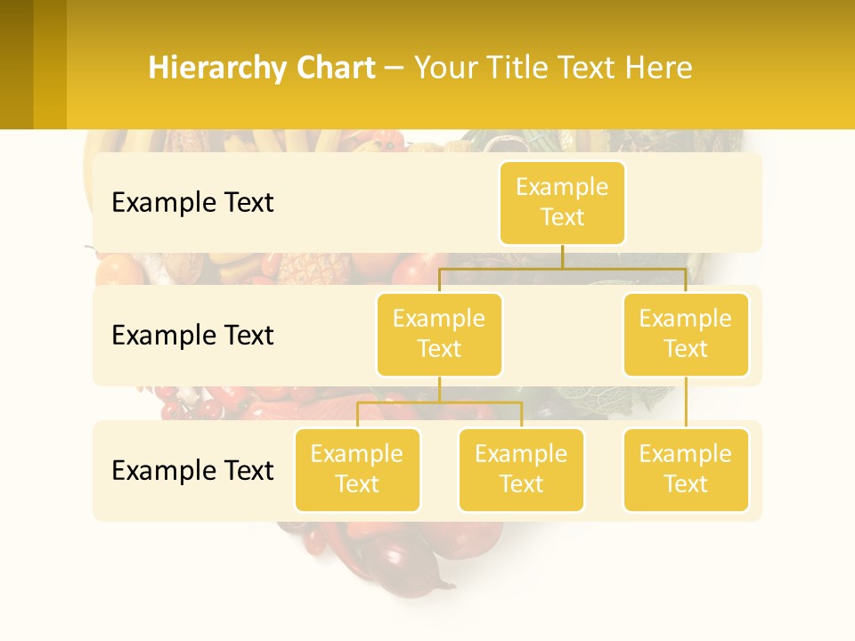 A Heart Shaped Arrangement Of Fruits And Vegetables PowerPoint Template