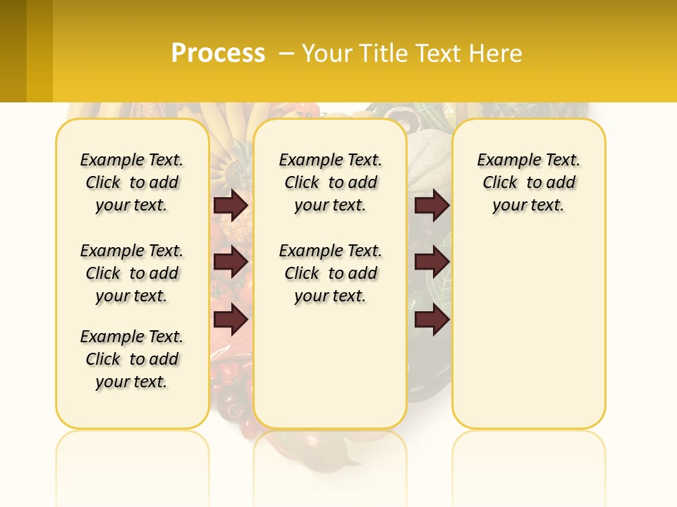 A Heart Shaped Arrangement Of Fruits And Vegetables PowerPoint Template