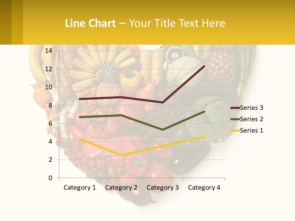 A Heart Shaped Arrangement Of Fruits And Vegetables PowerPoint Template
