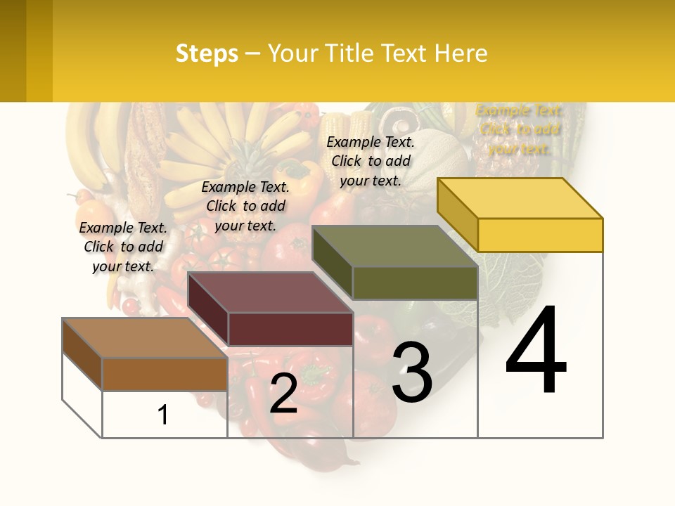 A Heart Shaped Arrangement Of Fruits And Vegetables PowerPoint Template