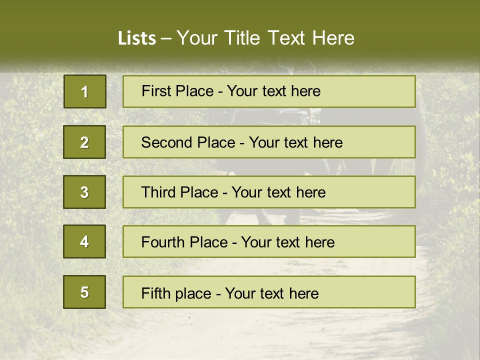 A Group Of Elephants Walking Down A Dirt Road PowerPoint Template