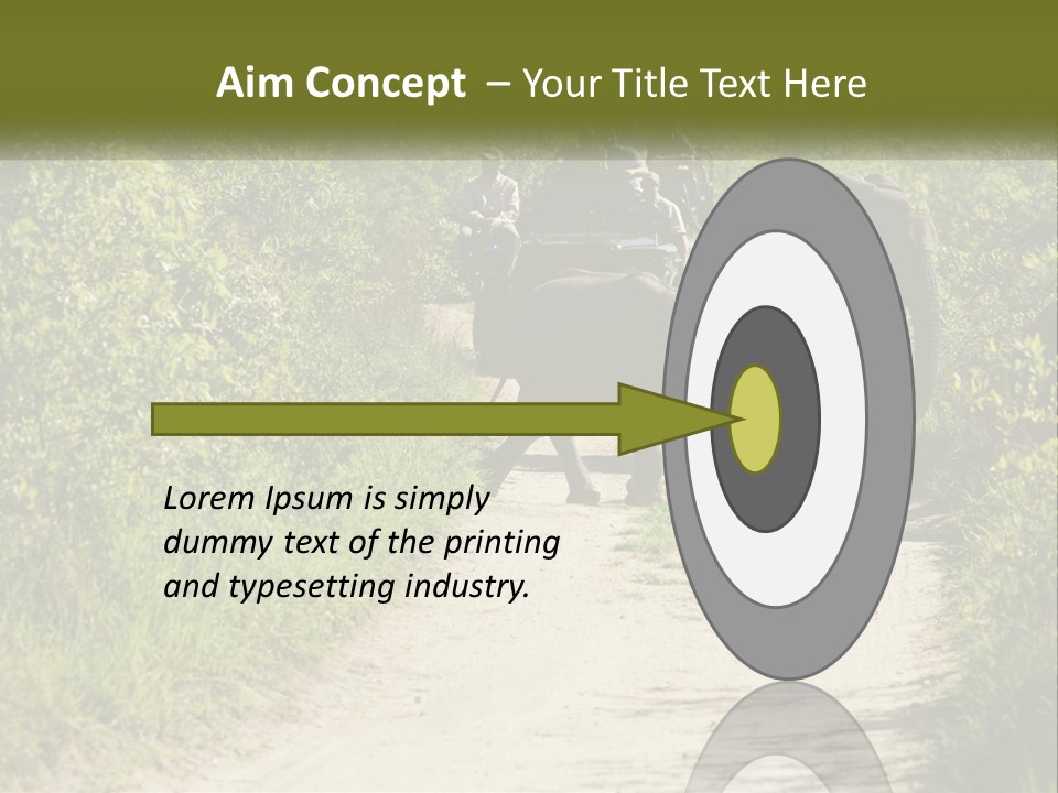 A Group Of Elephants Walking Down A Dirt Road PowerPoint Template