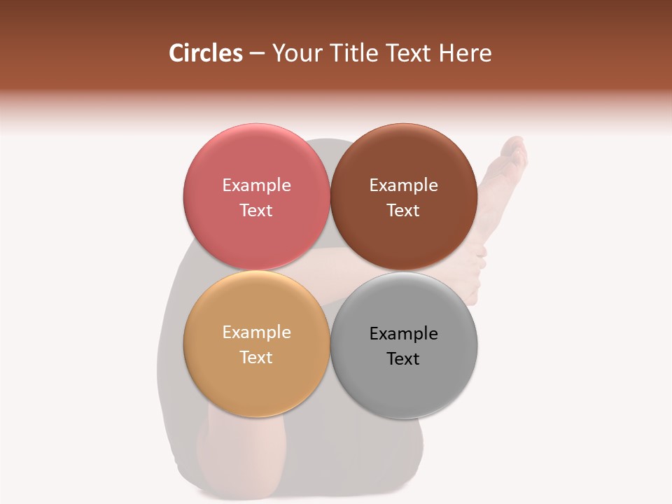 A Woman Sitting On The Ground With Her Feet Up PowerPoint Template