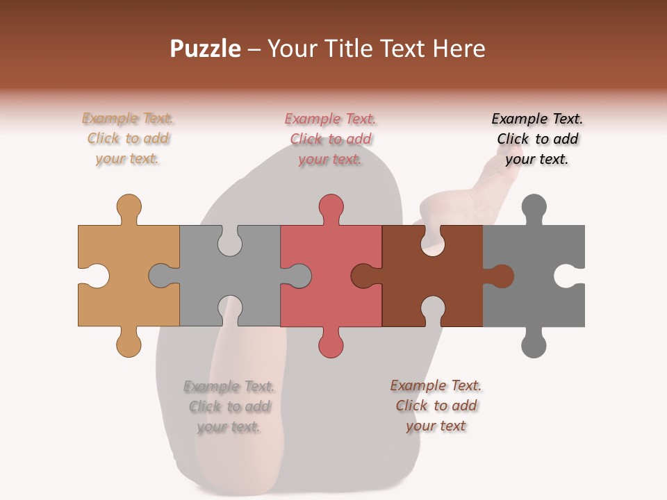 A Woman Sitting On The Ground With Her Feet Up PowerPoint Template