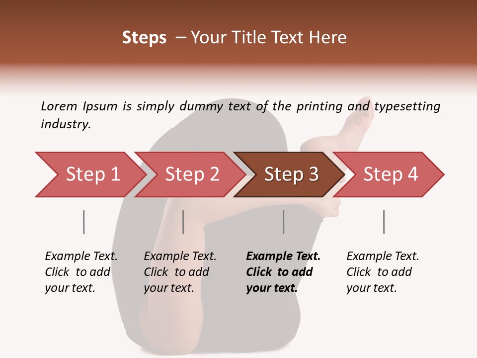 A Woman Sitting On The Ground With Her Feet Up PowerPoint Template