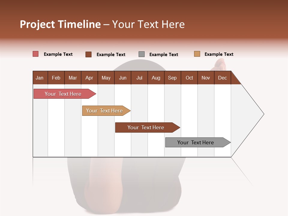 A Woman Sitting On The Ground With Her Feet Up PowerPoint Template