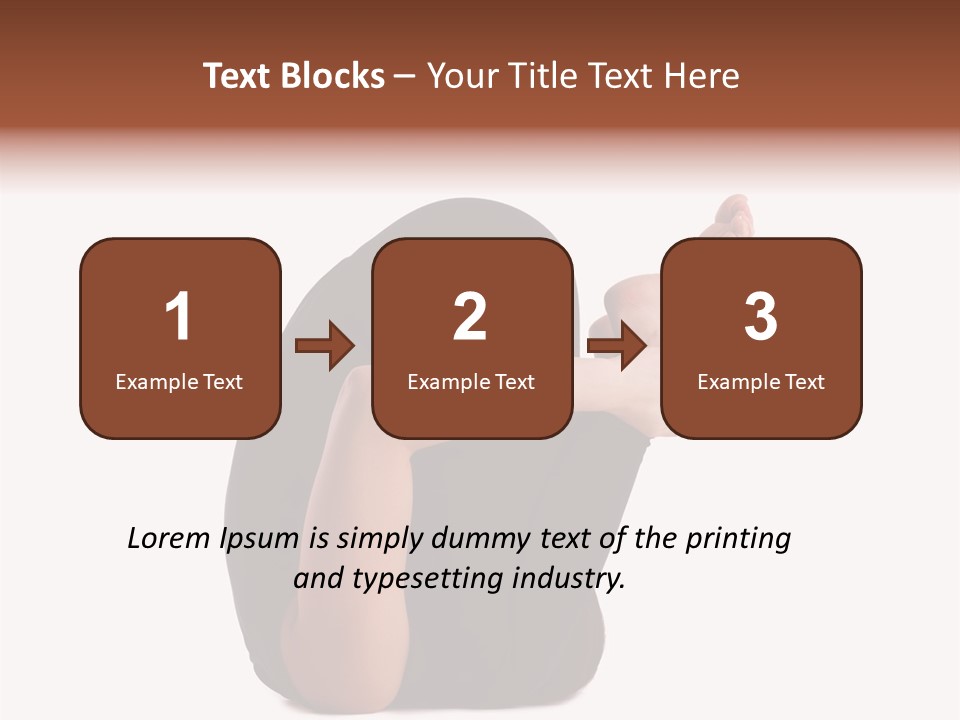 A Woman Sitting On The Ground With Her Feet Up PowerPoint Template