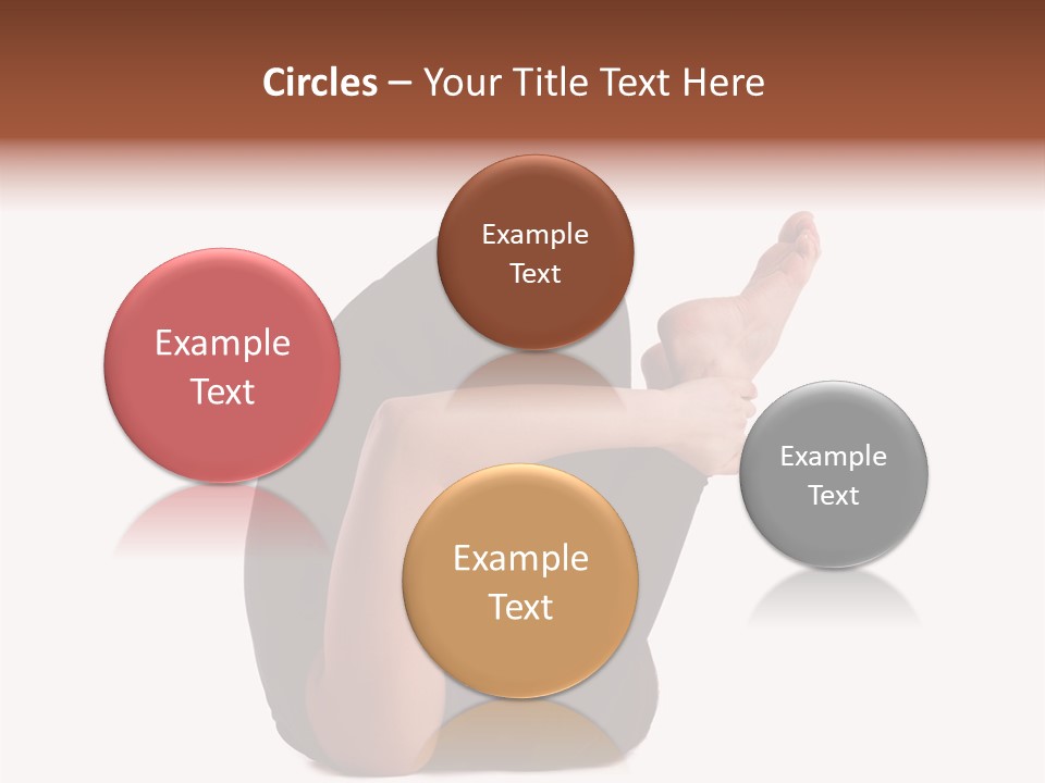 A Woman Sitting On The Ground With Her Feet Up PowerPoint Template