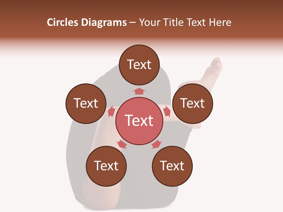 A Woman Sitting On The Ground With Her Feet Up PowerPoint Template