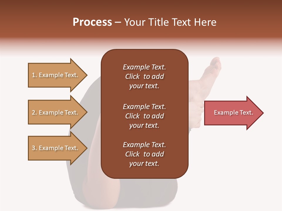 A Woman Sitting On The Ground With Her Feet Up PowerPoint Template