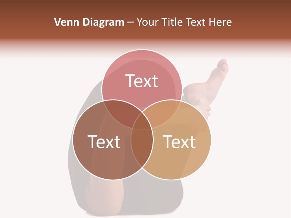 A Woman Sitting On The Ground With Her Feet Up PowerPoint Template