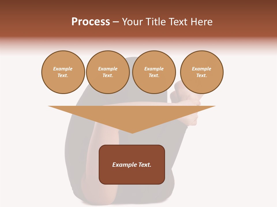 A Woman Sitting On The Ground With Her Feet Up PowerPoint Template