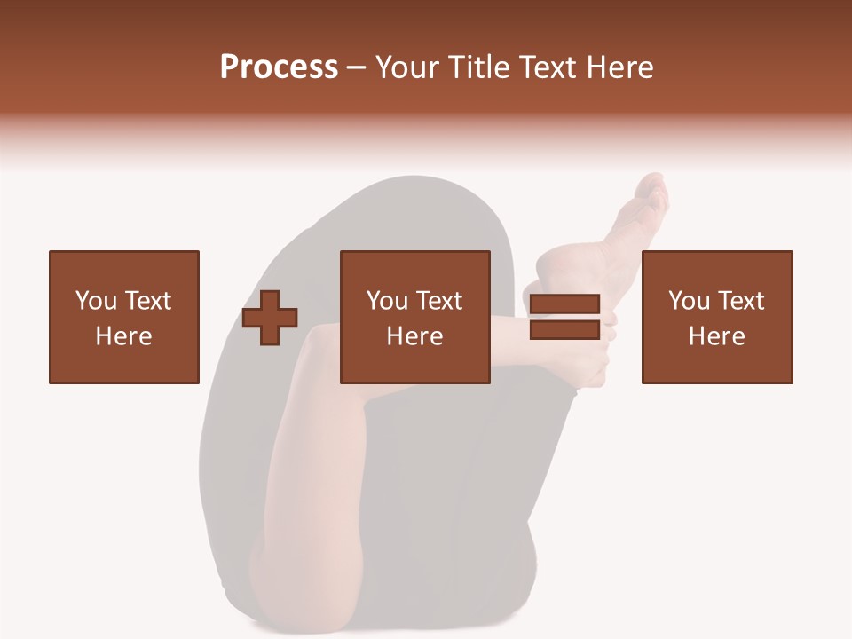 A Woman Sitting On The Ground With Her Feet Up PowerPoint Template