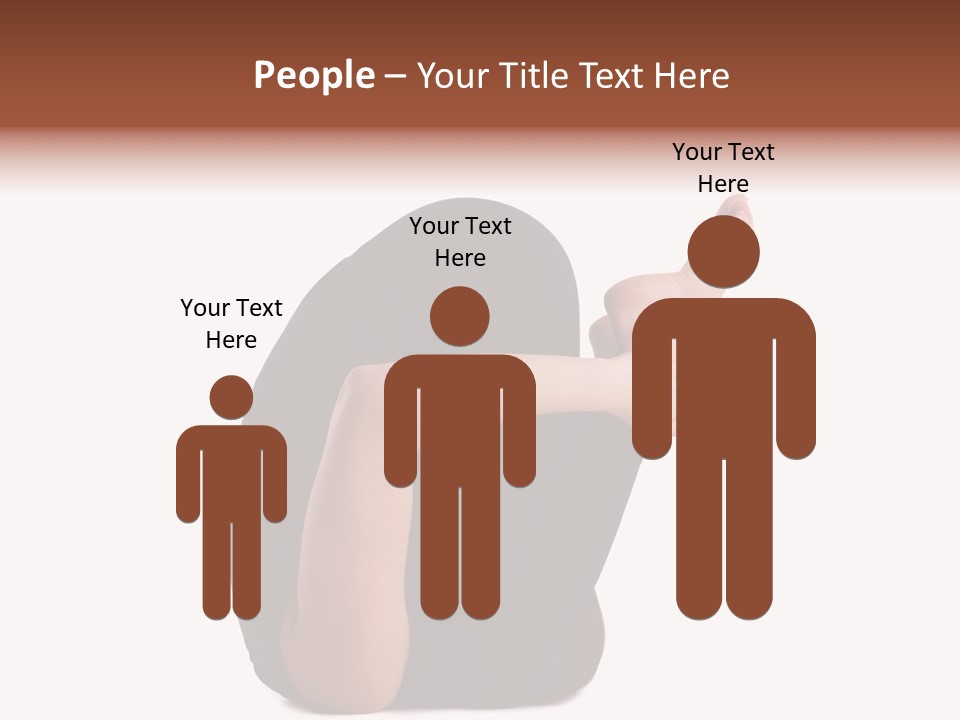 A Woman Sitting On The Ground With Her Feet Up PowerPoint Template